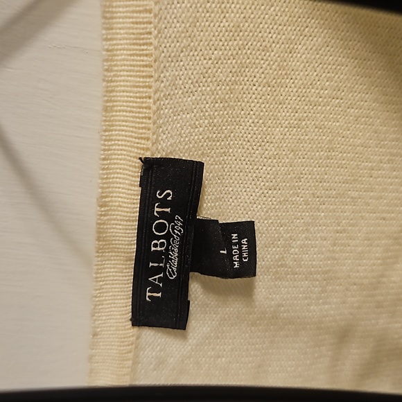 Talbots button-down argyle sweater. Size L. - Picture 3 of 5